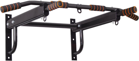 MJ Sports Premium Pull up Bar - Fitness Optrekstang - Wide & Small Pull up Grips - Dip Bars - Chin Ups - Home Workout - Optrekstang Deur & Plafond - Pull up Station - Krachttraining - Crossfit Stang