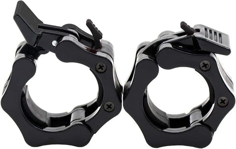 MJ Sports Premium Jaw collar set Zwart 50mm voor Olympische stangen (2 Stuks) - Haltersluitingen - Halterstangsluiters - Halterklemmen - Barbell Lock