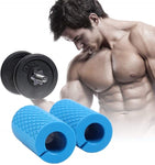 MJ Sports Premium Fitness Bomber Grips Blauw - Ballistische Fat Gripz - Bar - Handgrepen - Onderarm Trainer - Dumbbells - Barbells - Calisthenics - Bench Press - Biceps - Triceps - Optrekstangen - Verminderd Eelt