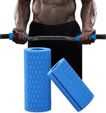 MJ Sports Premium Fitness Bomber Grips Blauw - Ballistische Fat Gripz - Bar - Handgrepen - Onderarm Trainer - Dumbbells - Barbells - Calisthenics - Bench Press - Biceps - Triceps - Optrekstangen - Verminderd Eelt