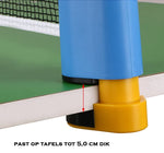 MJ Sports Uitschuifbaar Tafeltennisnet 180CM - Pingpong Net Blauw/Geel - Reisset - Draagbaar - klemopening - Sport