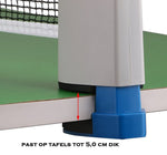 MJ Sports Uitschuifbaar Tafeltennisnet 180CM - Pingpong Net Wit/Blauw - Reisset - Draagbaar - klemopening - Sport