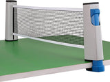 MJ Sports Uitschuifbaar Tafeltennisnet 180CM - Pingpong Net Wit/Blauw - Reisset - Draagbaar - klemopening - Sport