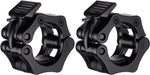MJ Sports Premium Jaw collar set Zwart 50mm voor Olympische stangen (2 Stuks) - Haltersluitingen - Halterstangsluiters - Halterklemmen - Barbell Lock