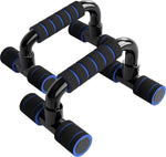 MJ Sports Premium Roterende Opdruksteunen Blauw - Push Ups Bars - Stand - Grips - Fitness - Borst - Schouders - Triceps - Home Workout - Oefeningen - Crossfit - Calisthenics