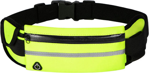 MJ Sports Heuptas - Waist Bag - Hardlopen - Hardloopriem - Telefoonhouder - Running Belt - Unisex - Lichtgroen - One Size