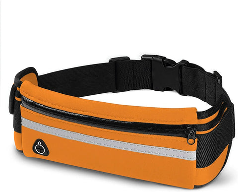 MJ Sports Heuptas - Waist Bag - Hardlopen - Hardloopriem - Telefoonhouder - Running Belt - Unisex - Oranje - One Size