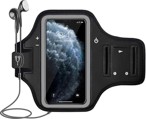 MJ Sports Premium Waterdichte Neopreen Armband Hardloop Telefoonhouder - Geschikt voor Apple Iphone, Samsung, Xiaomi, Huawei etc - Sportarmband - Mobiele Sportband - Verstelbaar - Outdoor Running - voor elk Model Passend