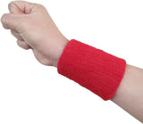 MJ Sports Premium Zweetbandjes - Zweetbanden - Polsbanden - Polsbandjes - Fitness - Set van 2 - 11 cm - Unisex