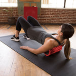MJ Sports Premium Foam Roller - Foamroller - Massageroller - Yoga - Pilates - Triggerpoints - Fitness - 33 cm - Hard - Rood