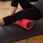 MJ Sports Premium Foam Roller - Foamroller - Massageroller - Yoga - Pilates - Triggerpoints - Fitness - 33 cm - Hard - Rood