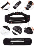 MJ Sports Heuptas - Waist Bag - Hardlopen - Hardloopriem - Telefoonhouder - Running Belt - Unisex - Zwart - One Size
