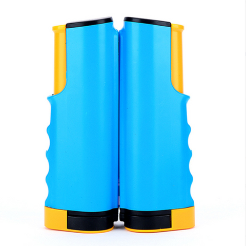 MJ Sports Uitschuifbaar Tafeltennisnet 180CM - Pingpong Net Blauw/Geel - Reisset - Draagbaar - klemopening - Sport