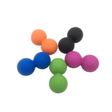 MJ Sports Premium Peanut Ball - Massage Bal 12 CM - Yoga & Pilates - Juiste Houding - Pindabal - Double Triggerpoint Set - Spierbehandeling - Fitness - Rug - Gym - Oefeningen - tegen Stress - Verminderd Spierpijn - Lacrosse