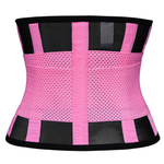 MJ Sports Premium Waist Belt  - Waist Trainer Lichtroze - Sauna band - Zandloper Curve - Body Shaper - Afslankband - Sweat Belt - Buikband - Taille - Afvallen - Fitness