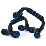 MJ Sports Premium Roterende Opdruksteunen Blauw - Push Ups Bars - Stand - Grips - Fitness - Borst - Schouders - Triceps - Home Workout - Oefeningen - Crossfit - Calisthenics