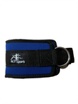 MJ Sports Premium Ankle Straps Inclusief 2 Karabijnhaken - Enkelband - Ankle Cuff Strap - Kabelmachine - Fitness - 2 Stuks - Blauw