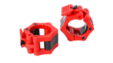 MJ Sports Premium Jaw collar set Rood 50mm voor Olympische stangen (2 Stuks) - Haltersluitingen - Halterstangsluiters - Halterklemmen - Barbell Lock